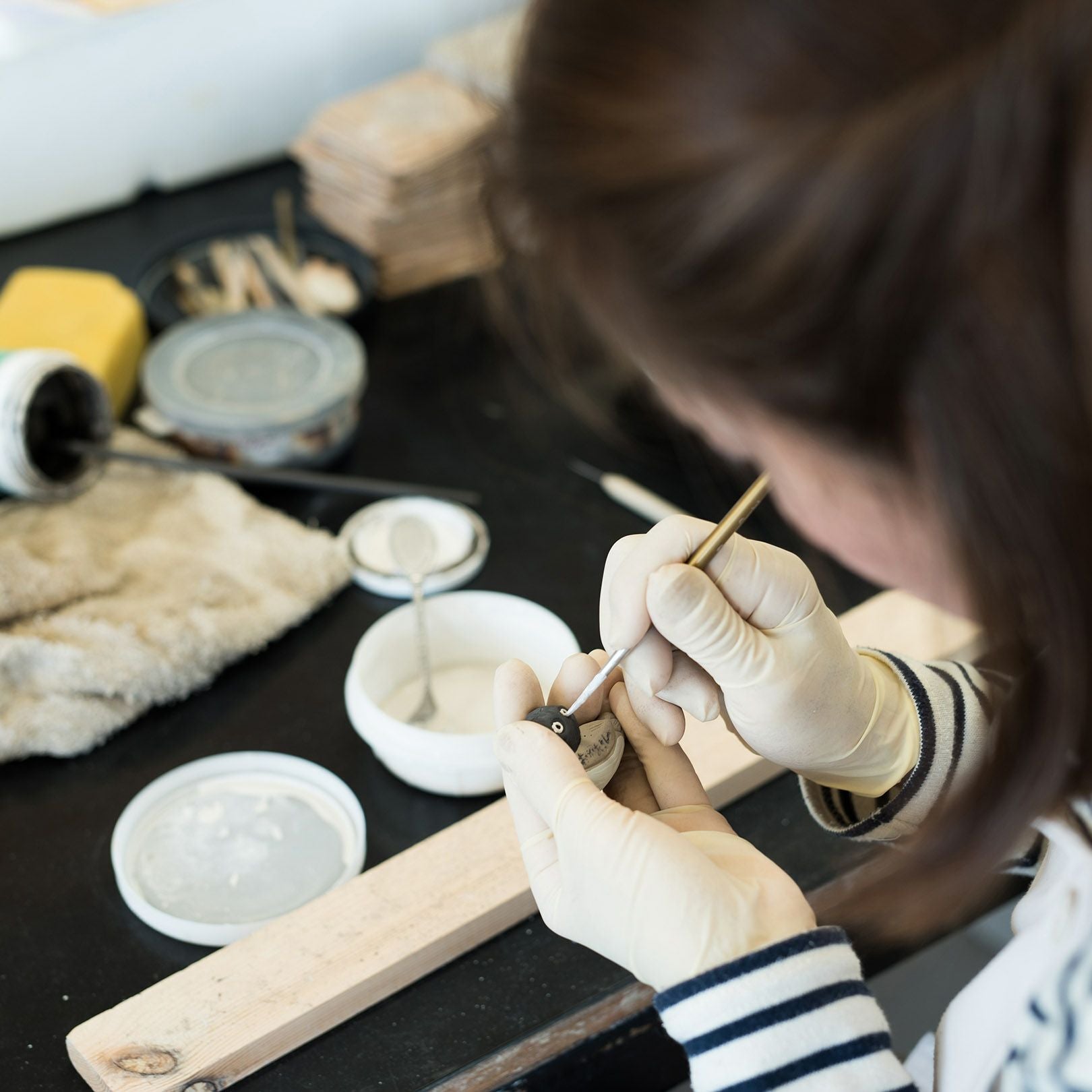 となりのトトロ 信楽焼箸置き4点セット（化粧箱付） | 明山 オンライン