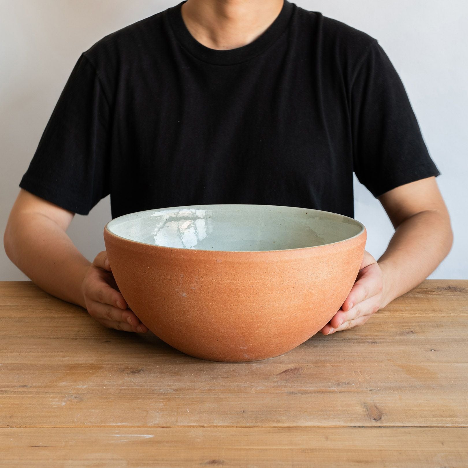 火色丸型手洗鉢(φ30cm) | 明山 オンラインショップ