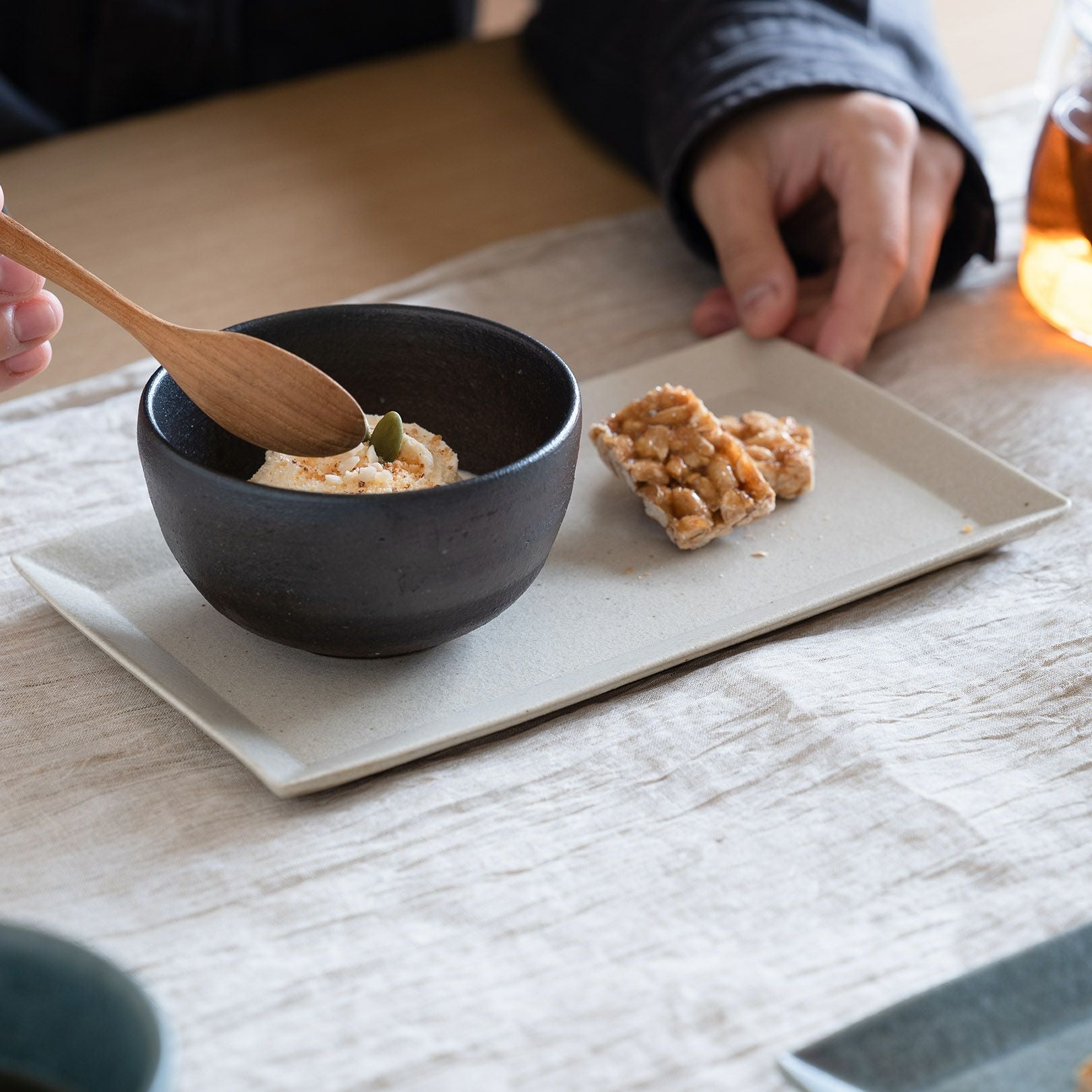 長皿（生成り） | 明山 オンラインショップ