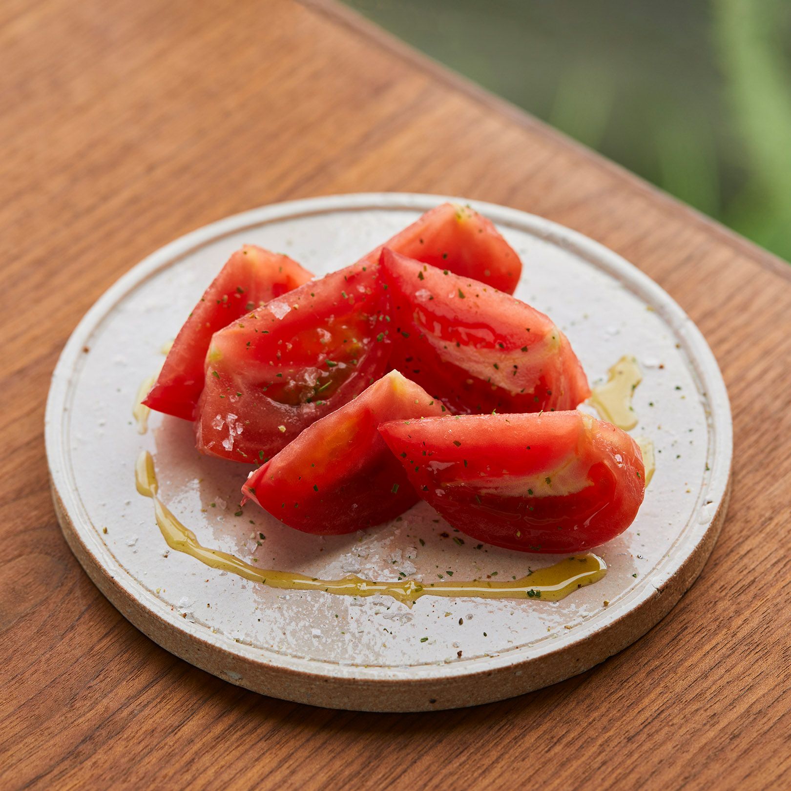 古信楽 丸プレート 白釉 M | 明山 オンラインショップ