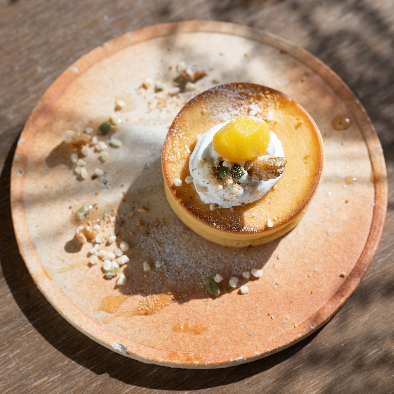 古信楽 丸プレート 緋色 L | 明山 オンラインショップ