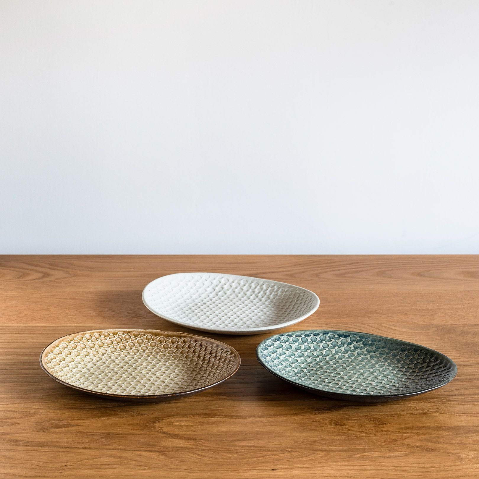 平皿 大（青緑) | 明山 オンラインショップ