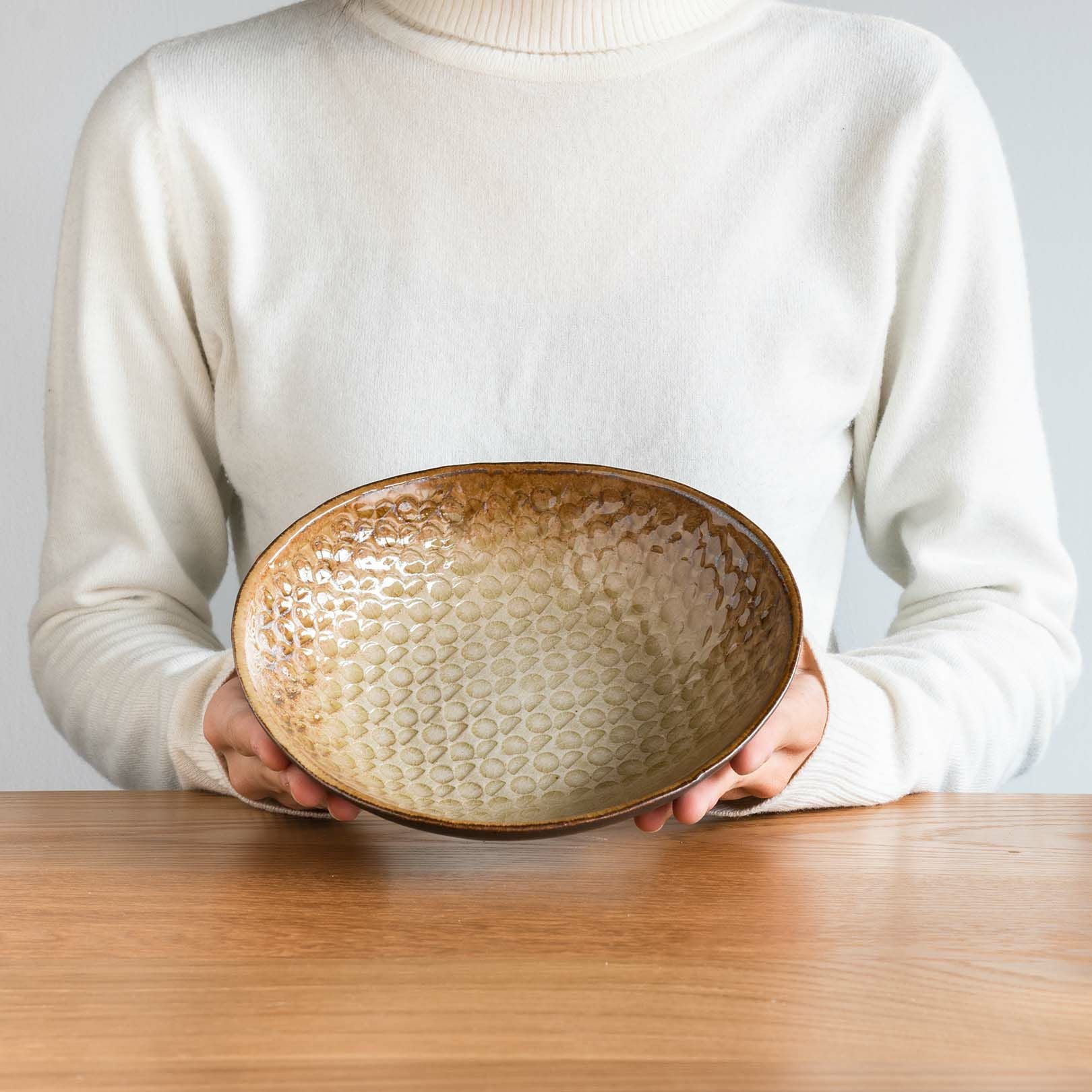 深皿 小（浅黄 ) | 明山 オンラインショップ