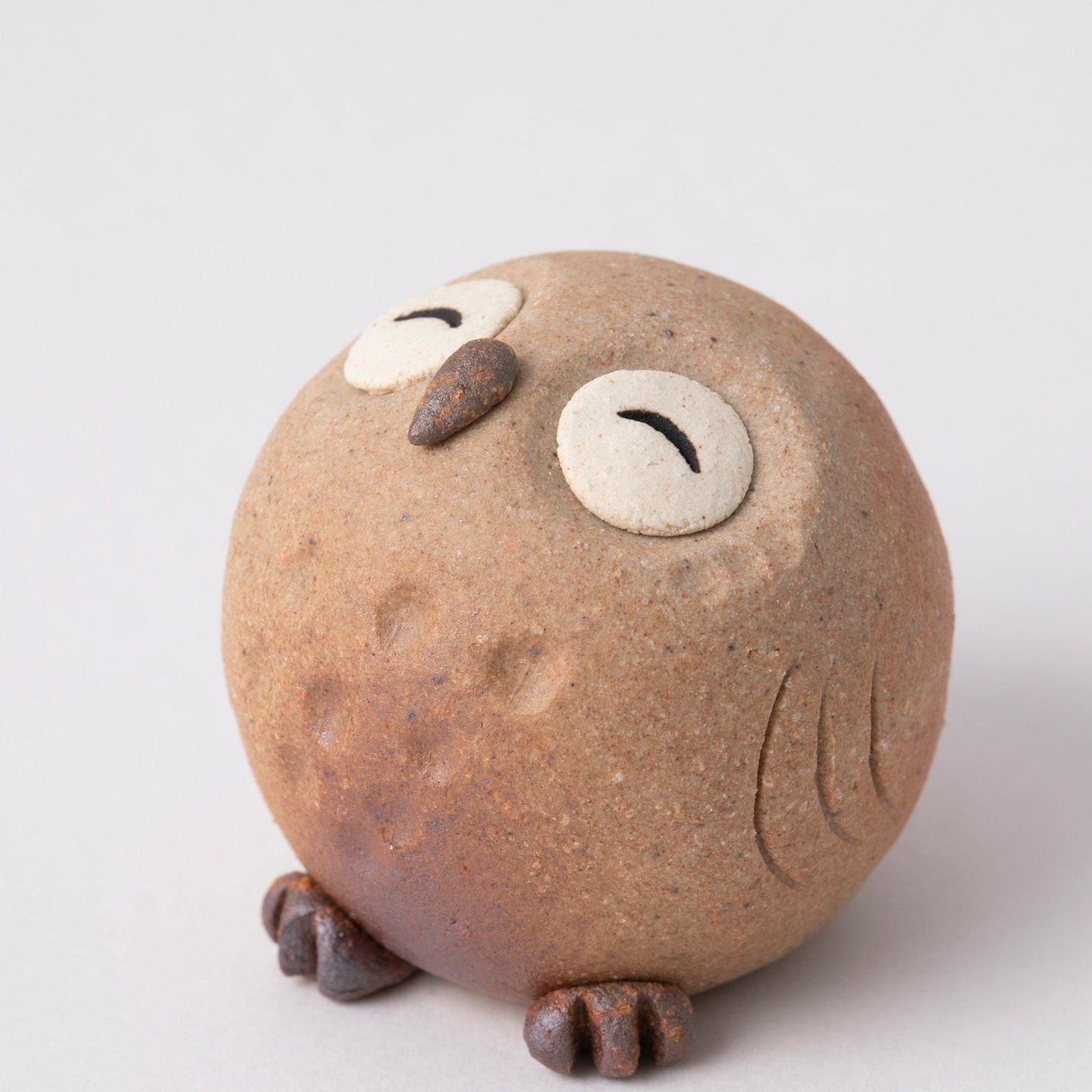 ニコニコちびふくろうL | 明山 オンラインショップ