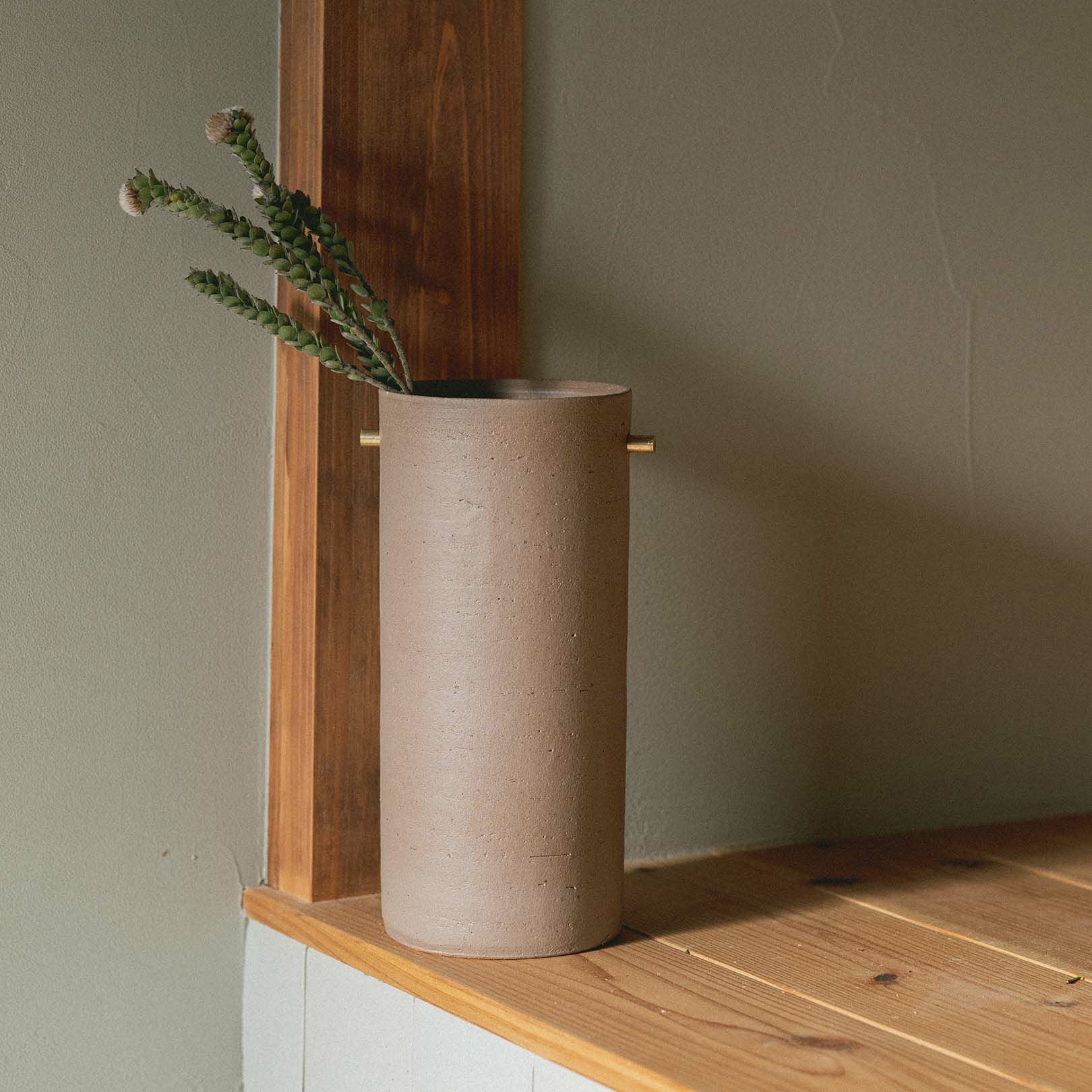 TEOKE vase（L） グレー | 明山 オンラインショップ