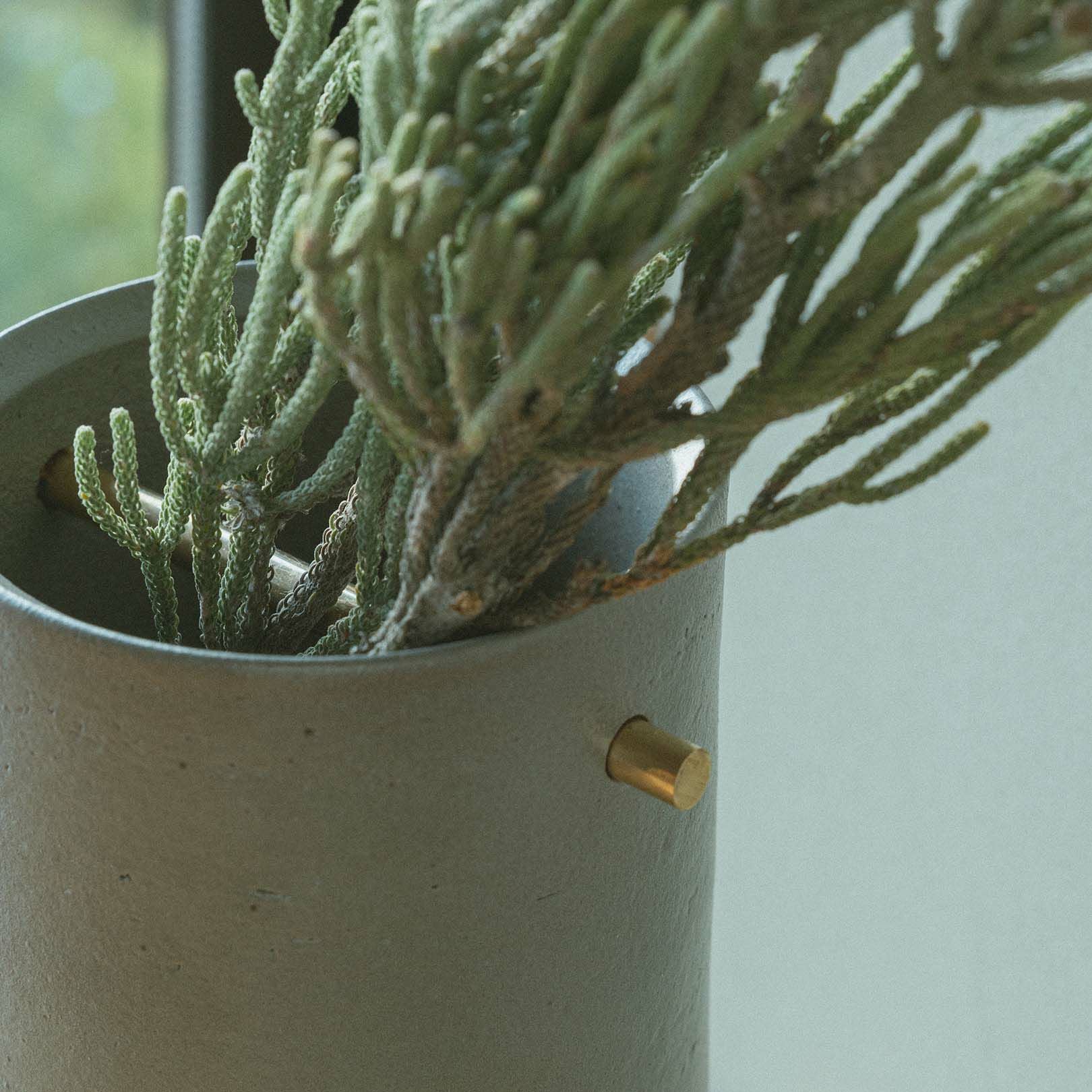 TEOKE vase（L） グレー | 明山 オンラインショップ
