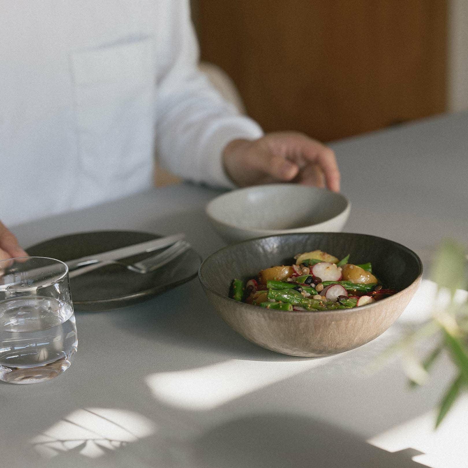 サービングボウル18cm ブルーホワイト | 明山 オンラインショップ