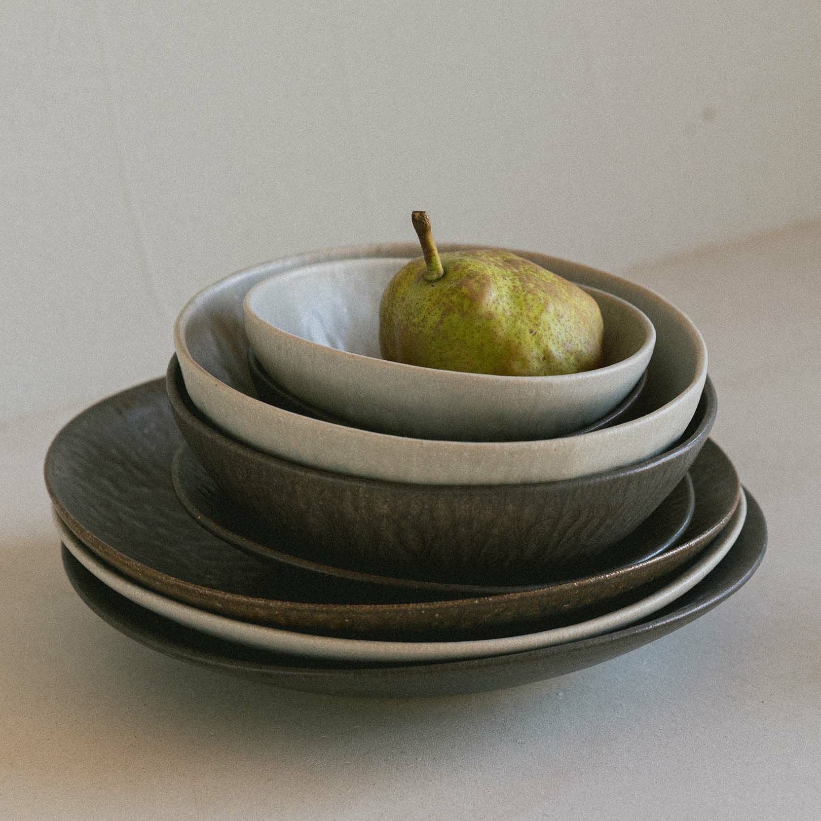 シリアルボウル14cm ダークグレー | 明山 オンラインショップ