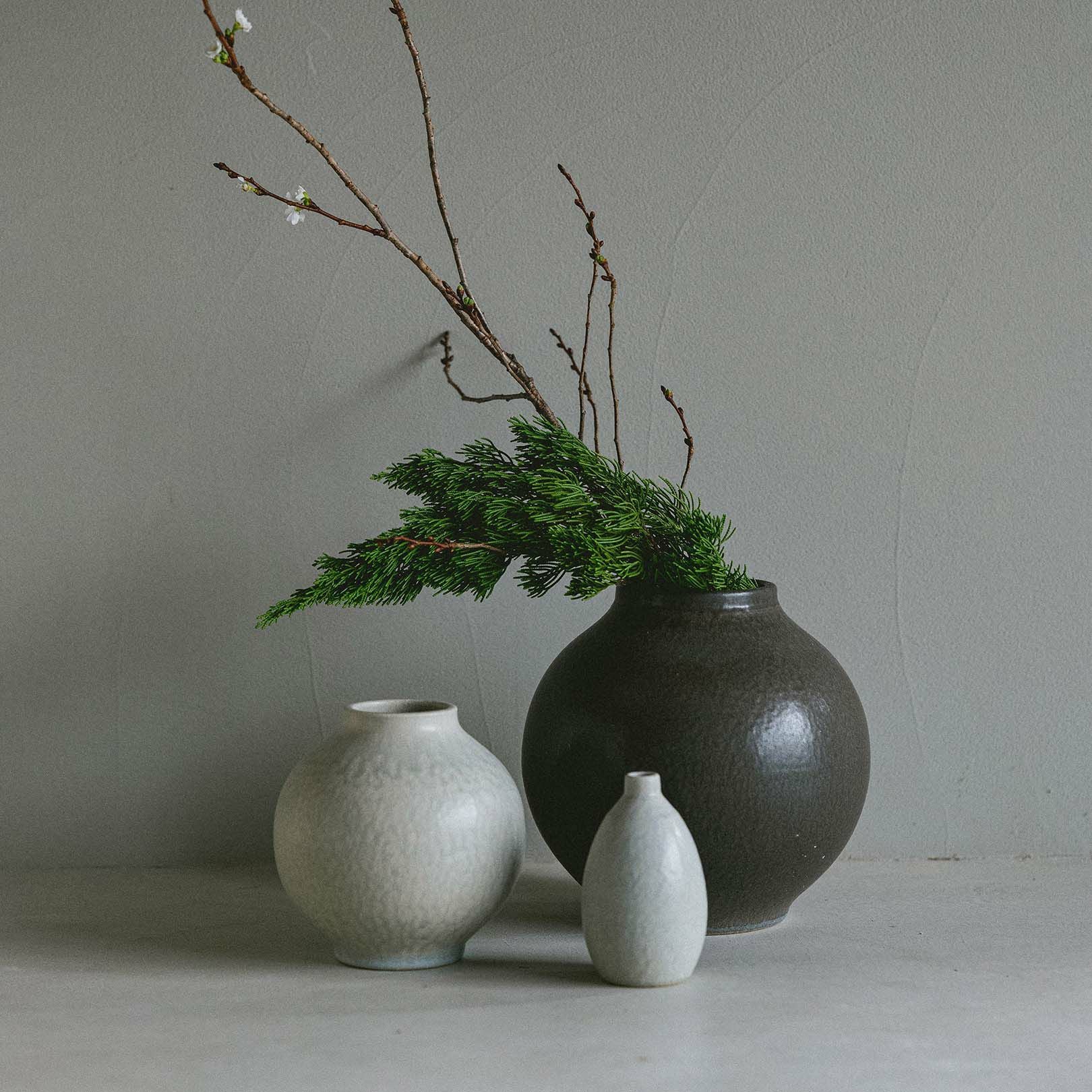 TONE VASE（SS） ダークグレー | 明山 オンラインショップ