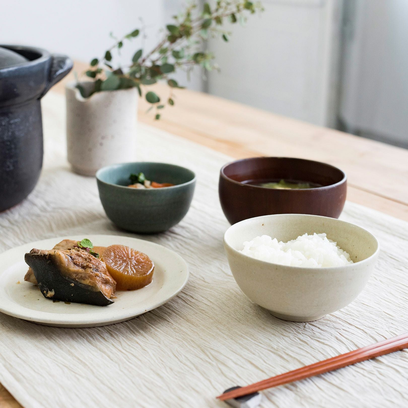 3色から選べる ごはん茶碗ペアセット | 明山 オンラインショップ