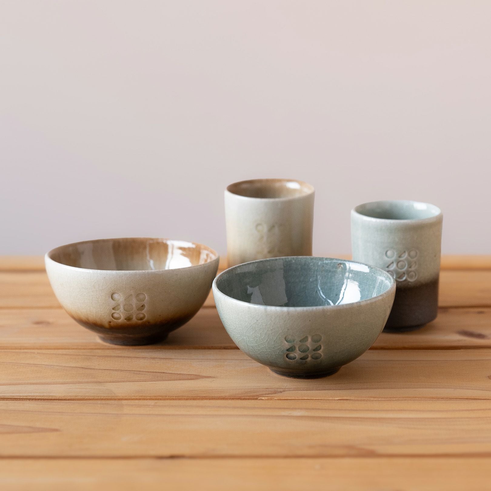 日と月 お茶碗&湯呑みペアセット | 明山 オンラインショップ