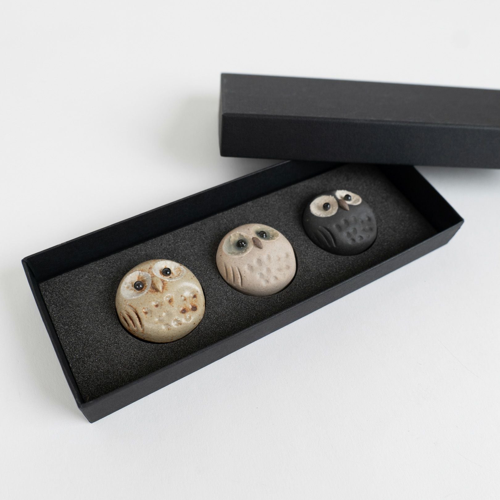 ちびふくろう箸置き選べる3点セット（化粧箱付き） | 明山 オンライン