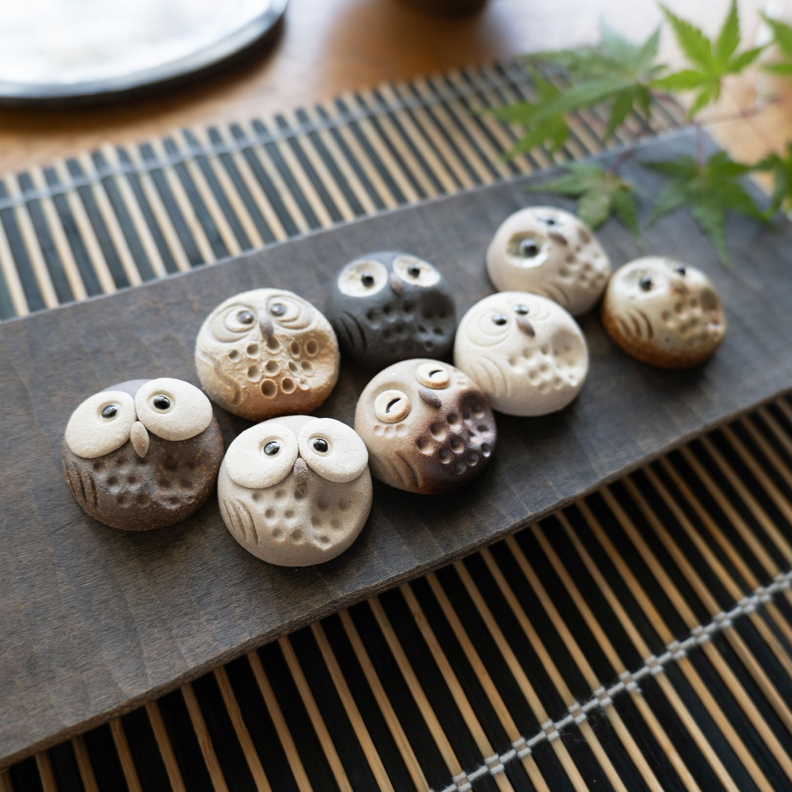 ちびふくろう箸置き選べる3点セット（化粧箱付き） | 明山 オンライン