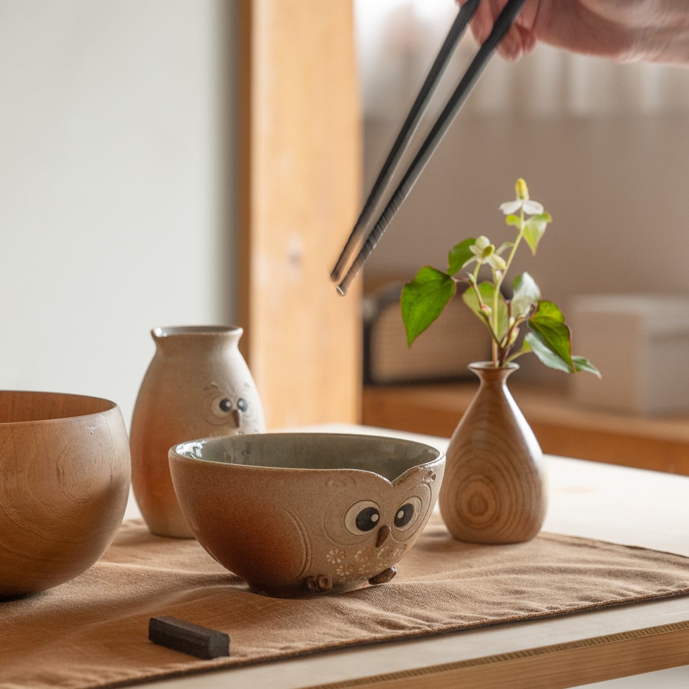 ふくろう茶碗（まんまる） | 明山 オンラインショップ